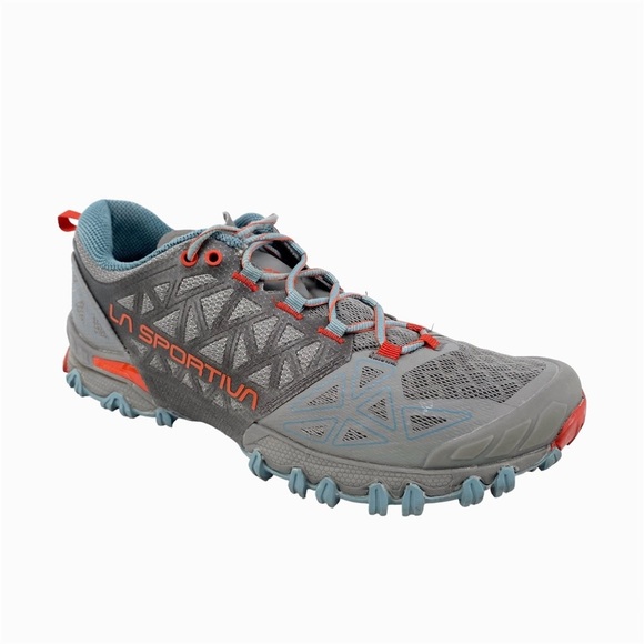 La Sportiva Shoes - LA SPORTIVA | Bushido II Trail Running Shoes in Blue/Gray | 8.5